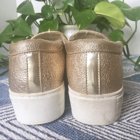 KENNETH COLE Rose Gold Platform Sneaker 9.5 - Picture 4 of 8